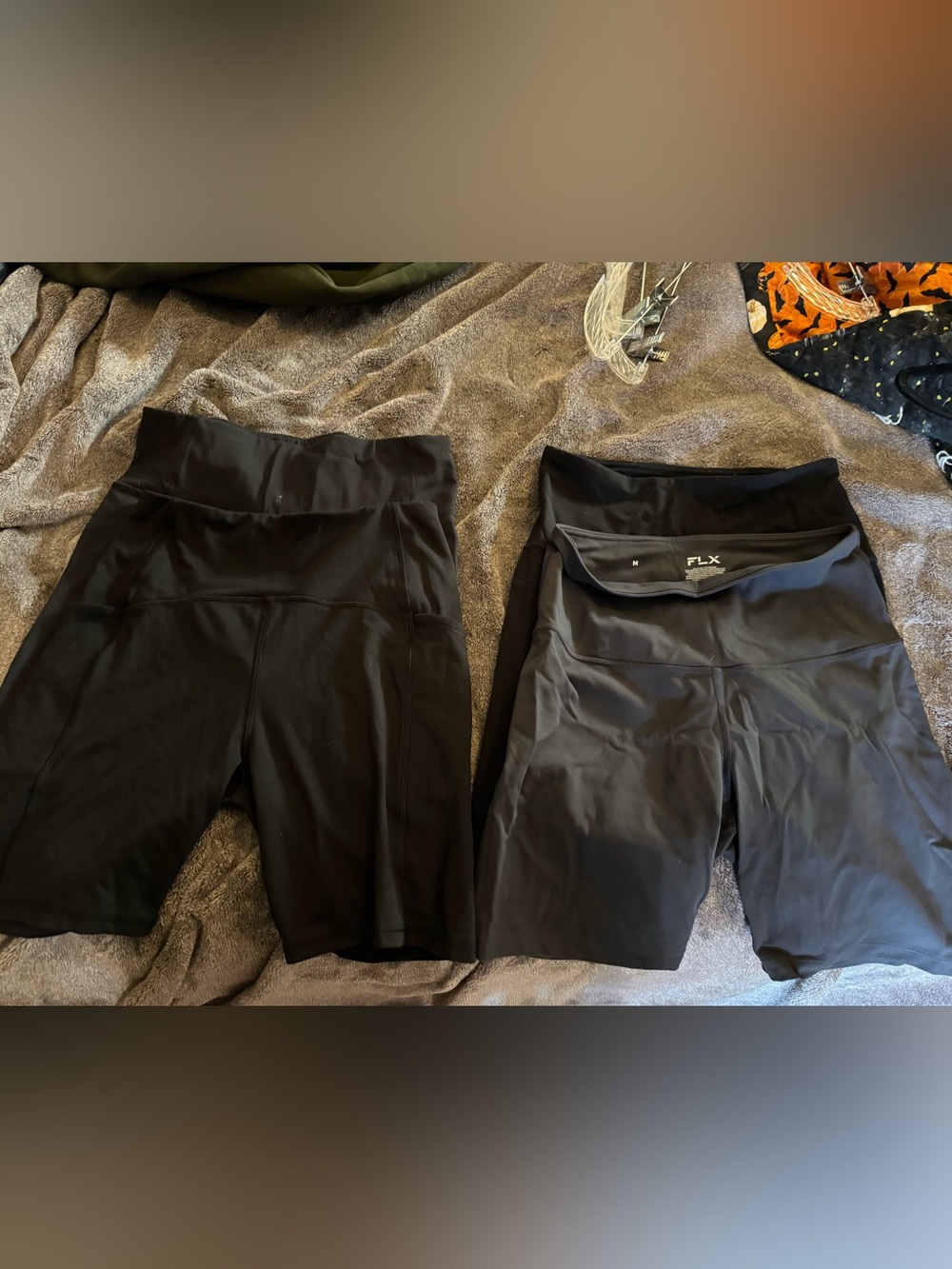 FLX Women's Black High-Waist Athletic Bike Shorts — 4 Pairs
